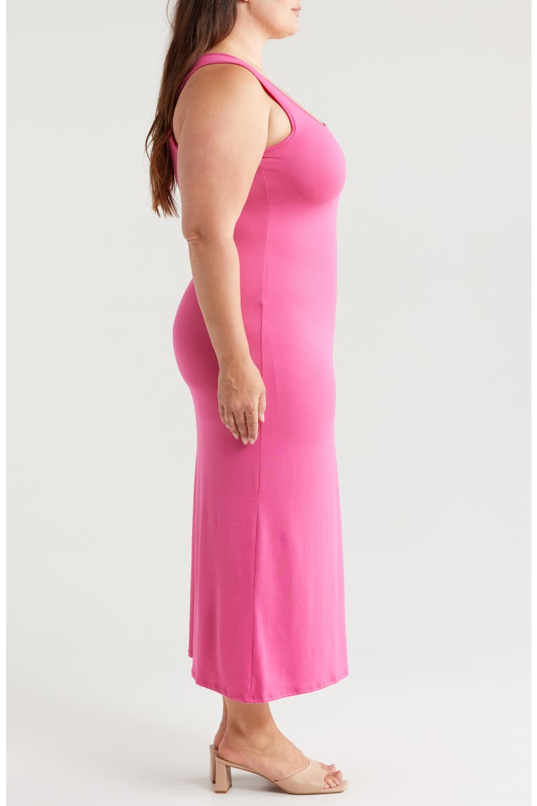 Racerback Jersey Midi Dress, Alternate, color, PINK