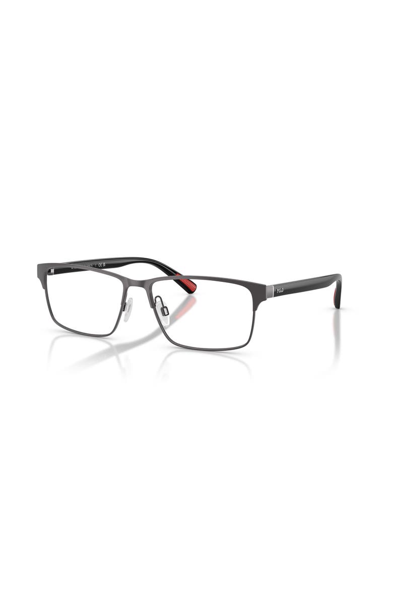 56mm Rectangle optical glasses, Main, color, Grey