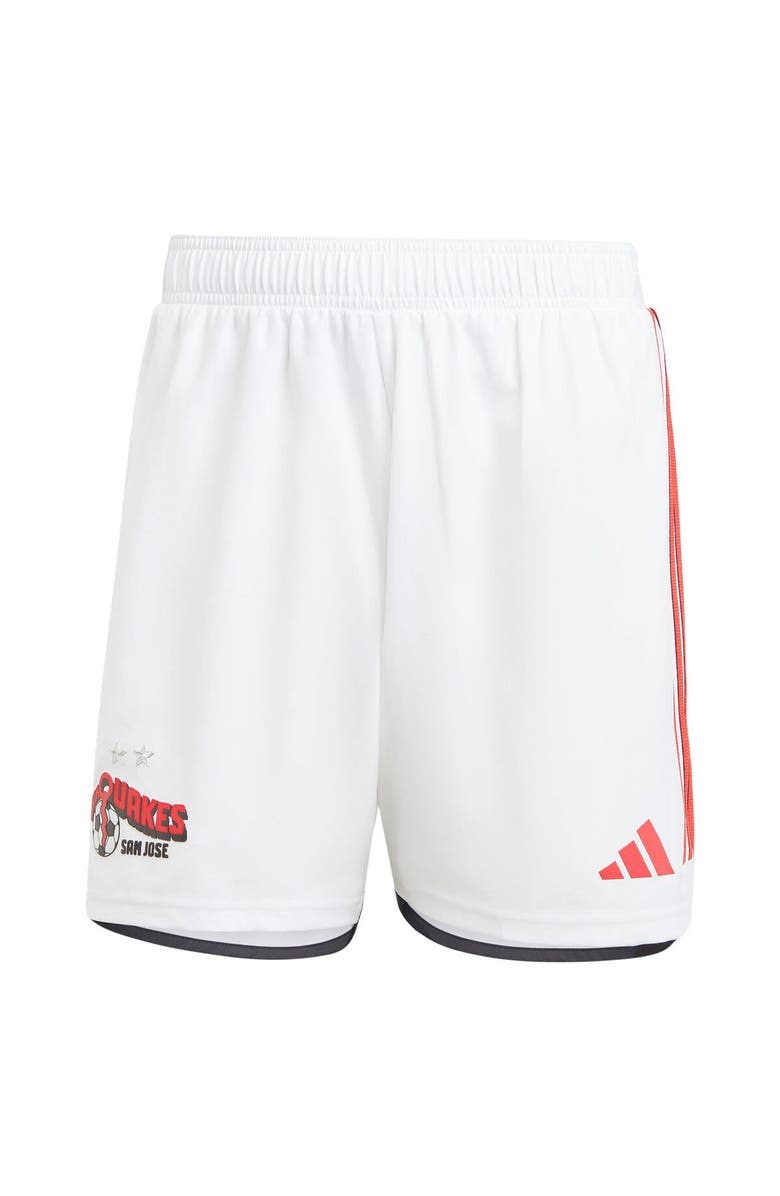 adidas Men's adidas White San Jose Earthquakes 2024 Away Authentic Shorts, Main, color, White