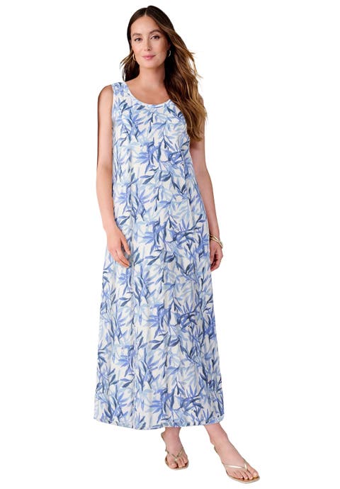 Denim Maxi Dress (Plus) (Petite Available)