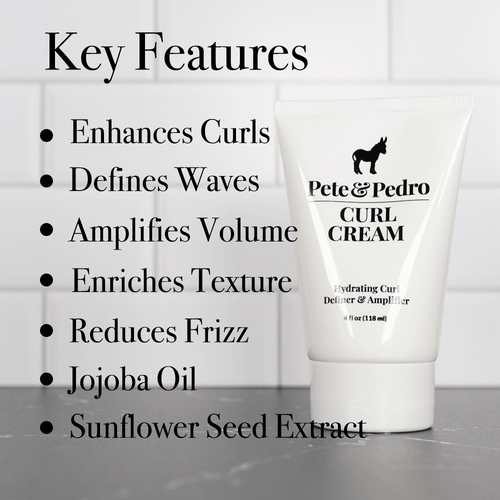 Pete & Pedro Curl Cream Curl Enhancer & Frizz Reducer In White