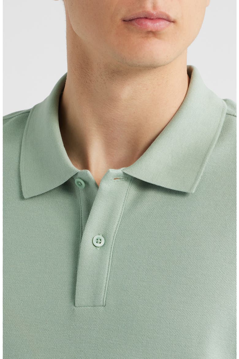 Pima Cotton Piqué Polo, Alternate, color, GREEN ICEBERG