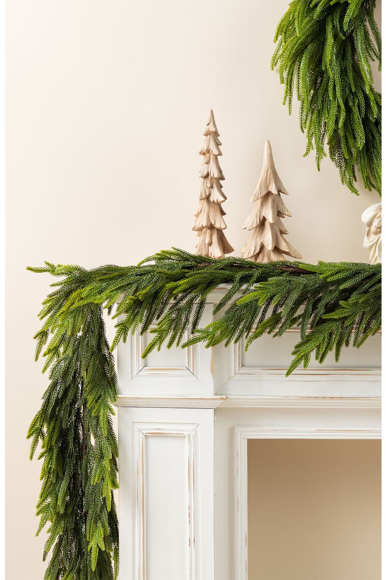9ft Artificial Christmas PE Dripping Garland, Alternate, color, Green