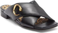 Roberto Cavalli Crisscross Slide Sandal