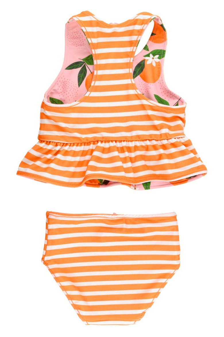 Kids' Orange You the Sweetest Reversible Two-Piece Swimsuit, Alternate, color, PINK