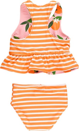Kids' Orange You the Sweetest Reversible Two-Piece Swimsuit