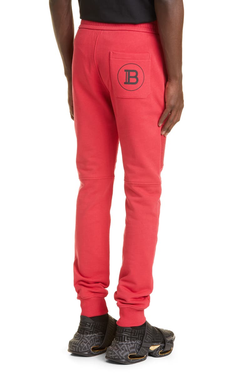 Balmain Men's Ribbed Joggers, Alternate, color,