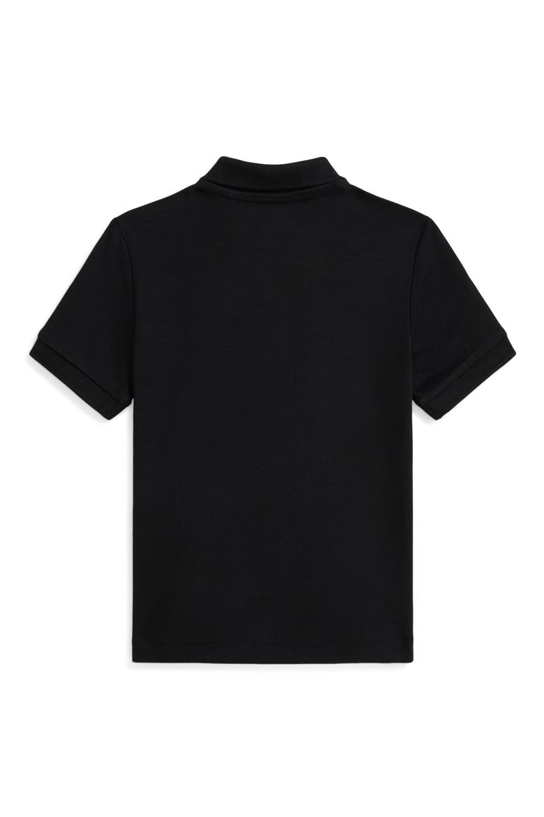 Kids' Cotton Interlock Polo, Alternate, color, POLO BLACK