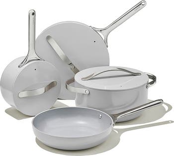 Non-Toxic Ceramic Non-Stick 7-Piece Cookware Set with Lid Storage