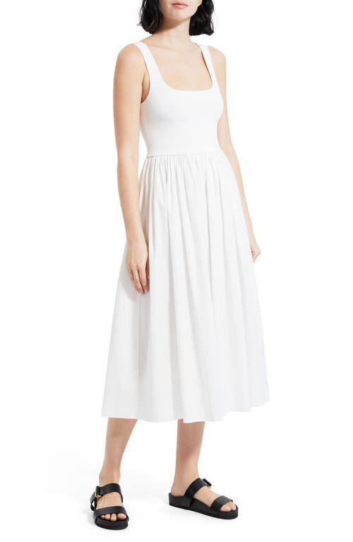 THEORY THEORY GLOSS MIDI DRESS 