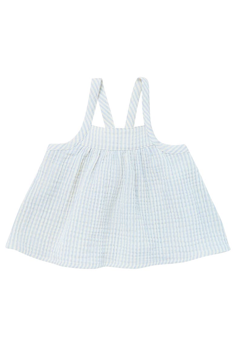 Top and Cropped Pants Set, Alternate, color, Blue Stripe