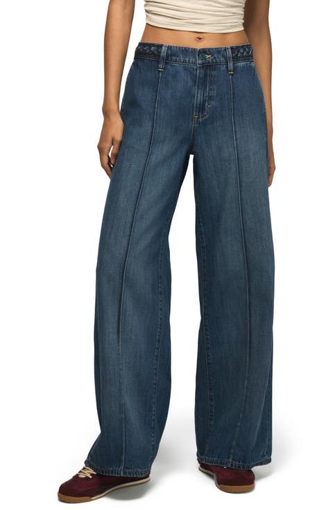 Braided Belt High Waist Wide Leg Jeans