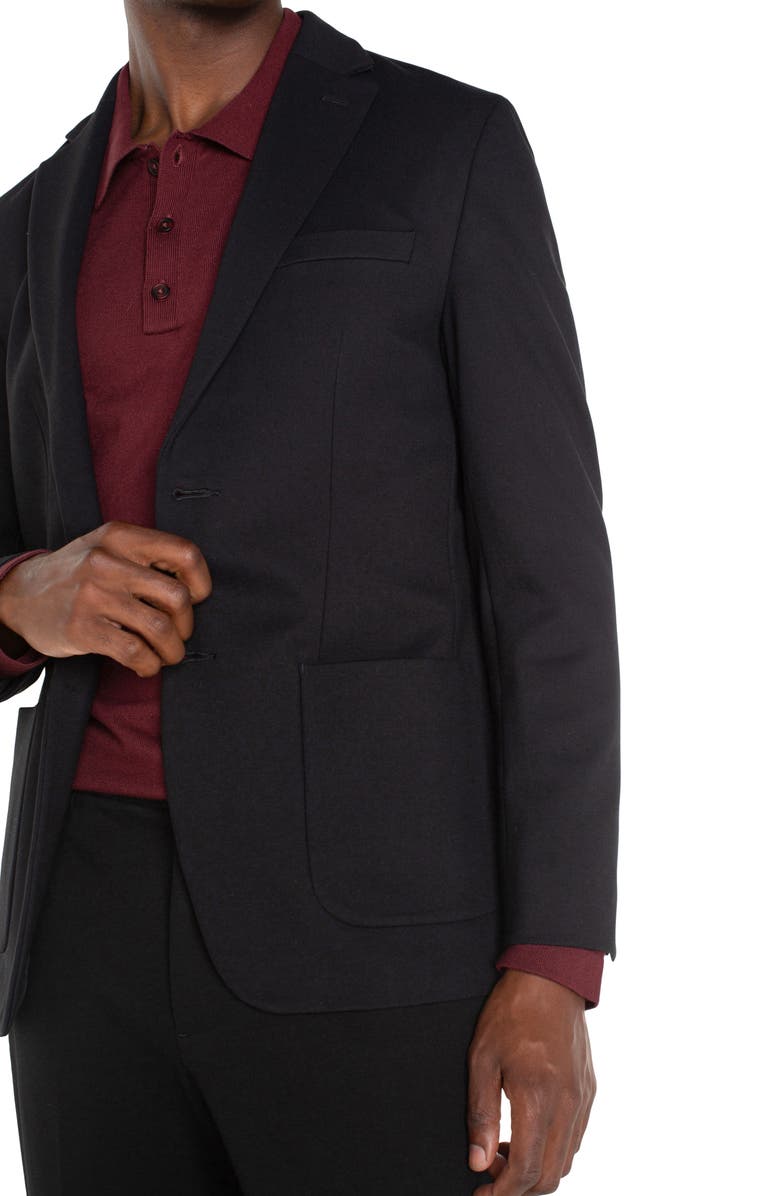 Liverpool Double Vent Knit Blazer, Alternate, color, 