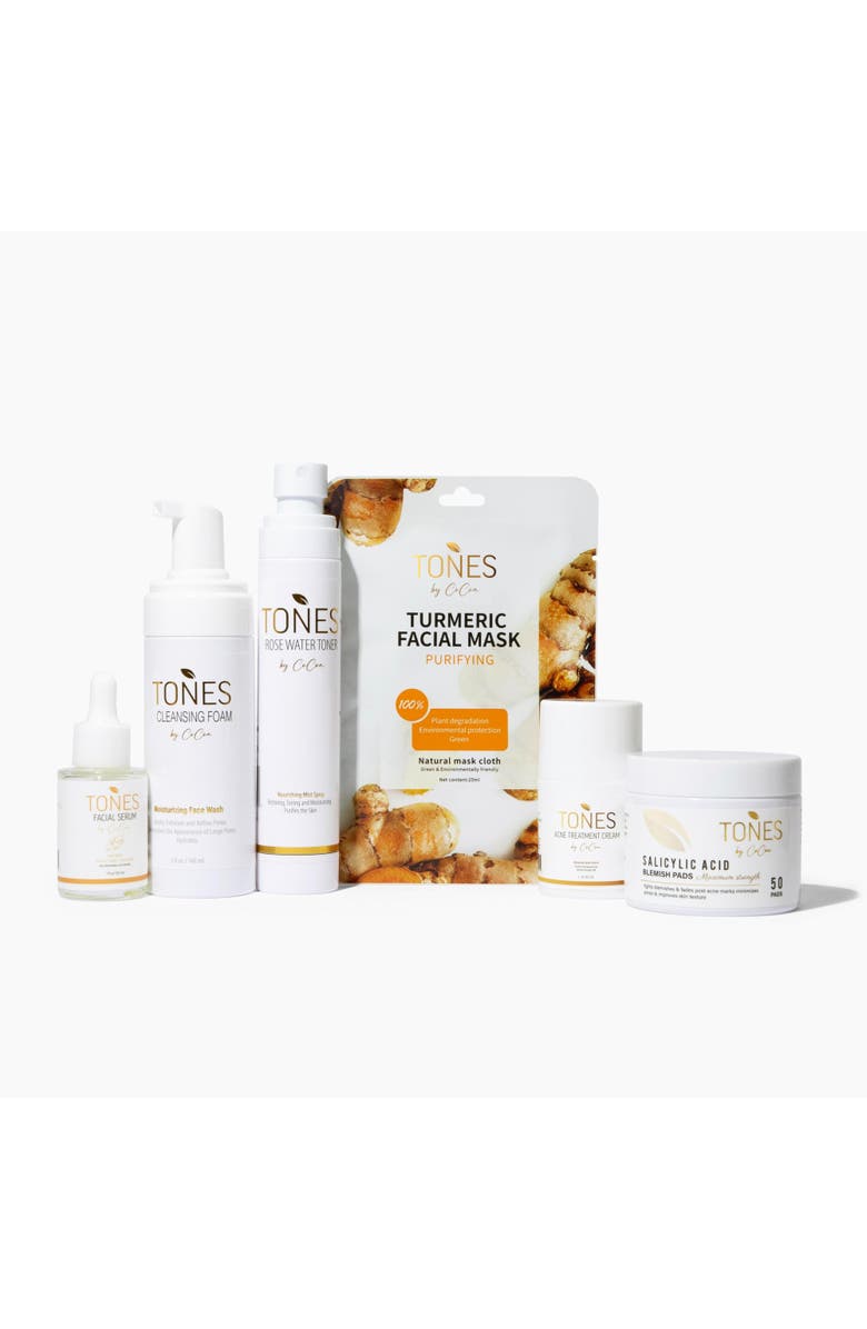 TONES by Cocoa Acne Regimen Kit - Pore-Cleansing & Blemish-Reducing Skincare Set, Main, color, More Than One Product