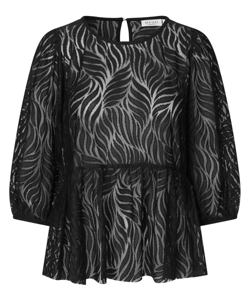 Masai Copenhagen Lace Top In Black