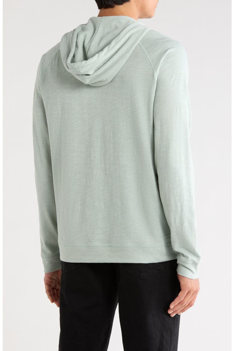 Cotton Slub Hoodie, Alternate, color, SEAFOAM GREEN