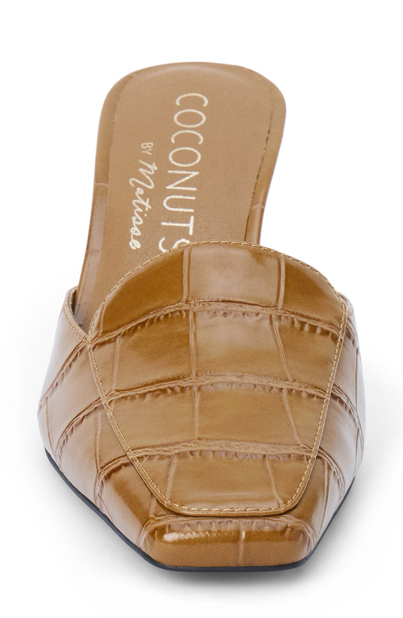 Davey Kitten Heel Mule, Alternate, color, CARAMEL