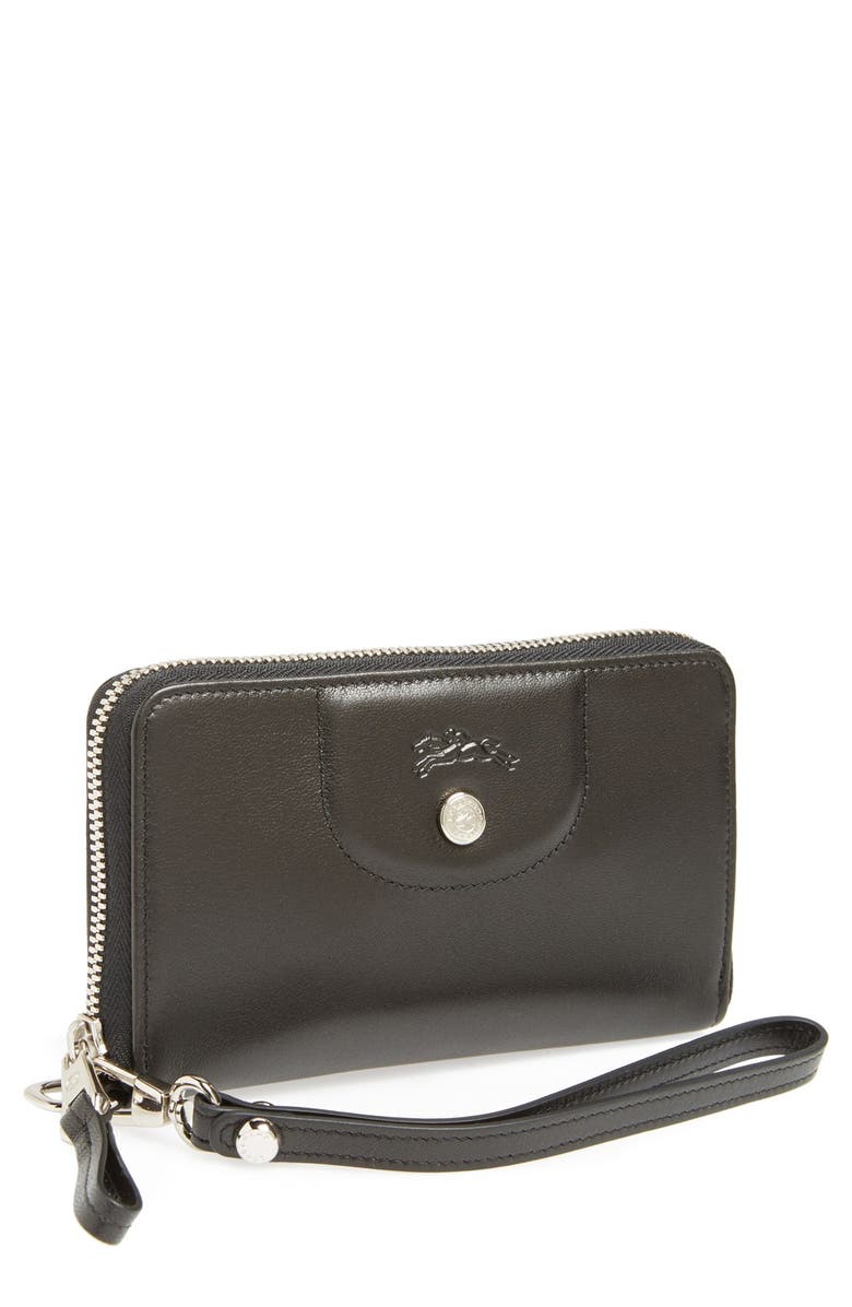 Longchamp 'Le Pliage - Cuir' Zip Around Wallet, Main, color, 