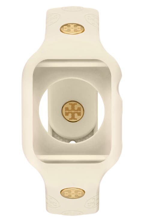 The T Monogram Silicone 20mm Apple Watch® Watchband, 41mm
