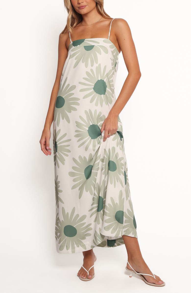 Petal & Pup Wilson Floral Linen Blend Maxi Dress, Main, color, 