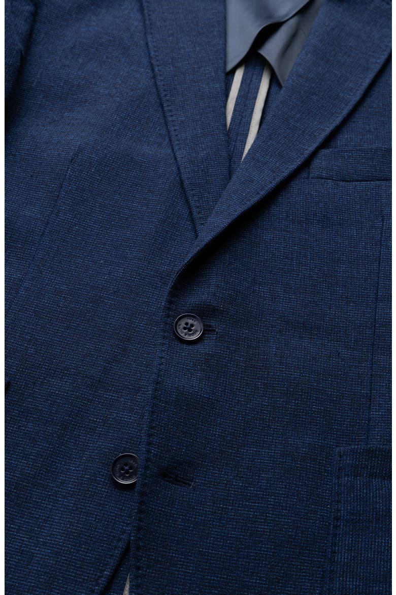 Willow Flat Wool & Silk Sport Coat, Alternate, color, INDIGO