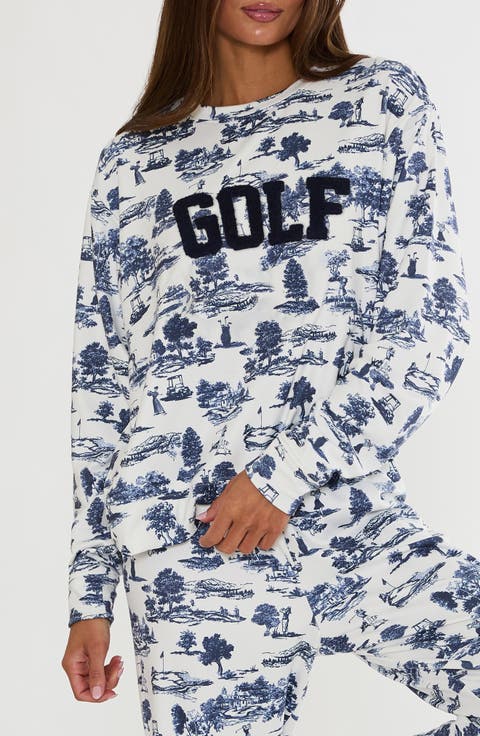 Cassia Print Lounge Sweatshirt