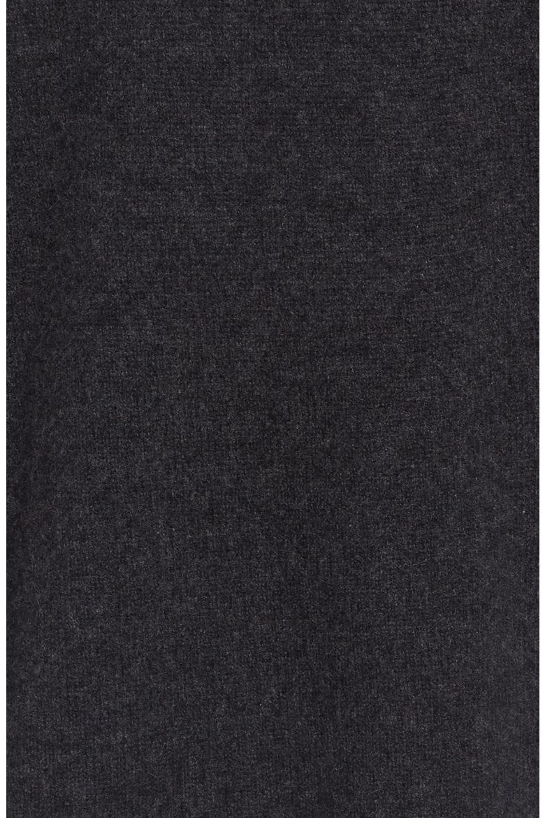 Halogen Cashmere Poncho, Alternate, color, GREY DARK CHARCOAL HTHR