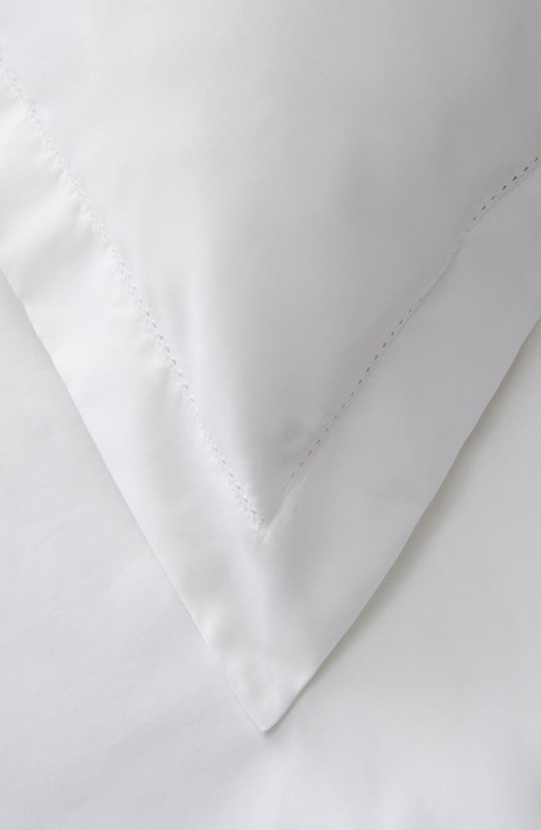 MELANGE HOME Hemstitch 600 Thread Count Duvet Set, Alternate, color, White