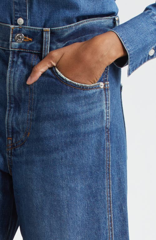 Veronica Beard Marlow High Waist Culotte Jeans In Blue
