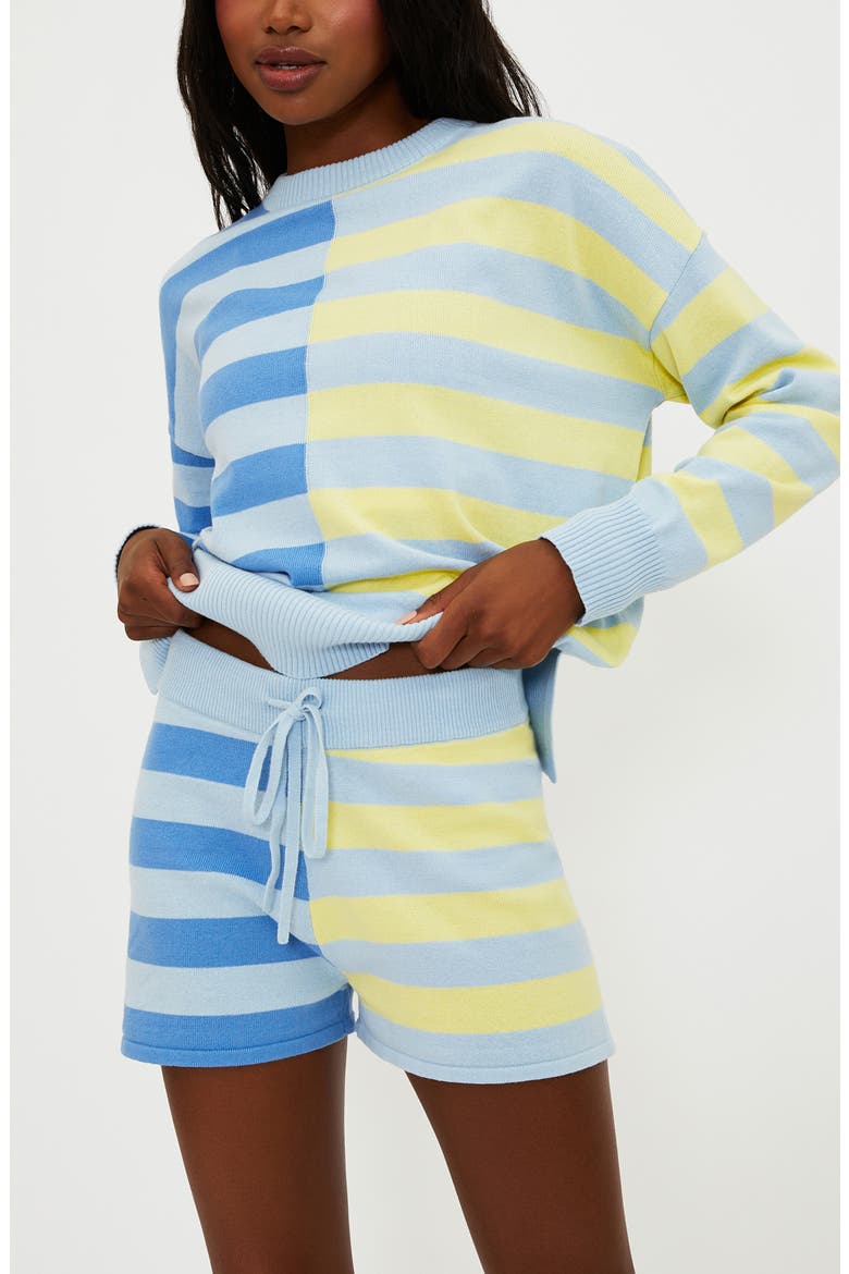 Callie Cotton Blend Sweater, Alternate, color, MARINA STR