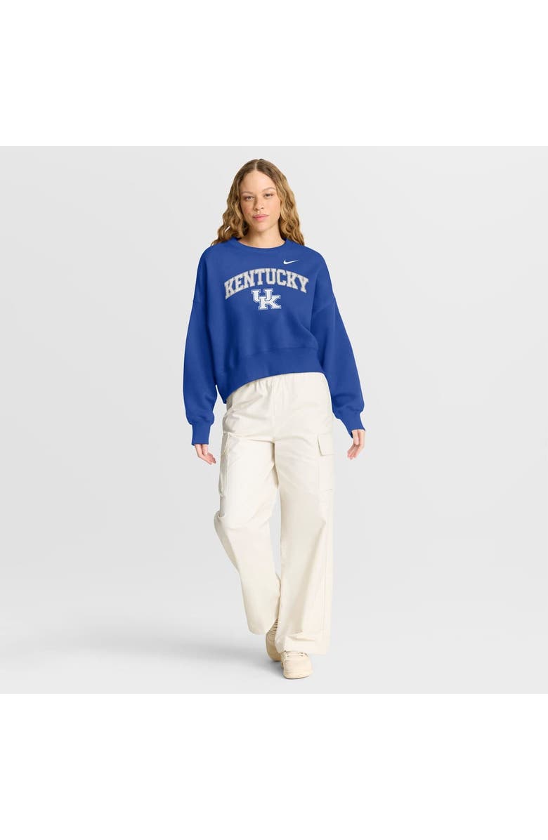 Nike Women's Nike Royal Kentucky Wildcats Oversized Phoenix Arch Pullover Sweatshirt, Alternate, color, Royal