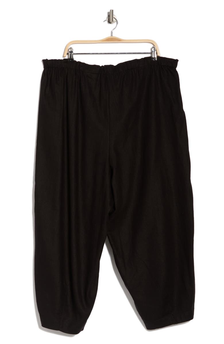 MAX STUDIO Drawstring Lantern Pants, Alternate, color, Black