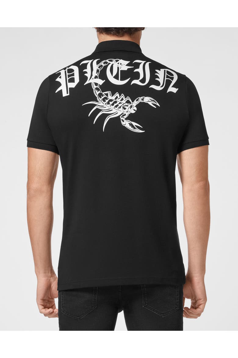 Slim Fit Polo Shirt Ss Scorpion Men, Alternate, color, black