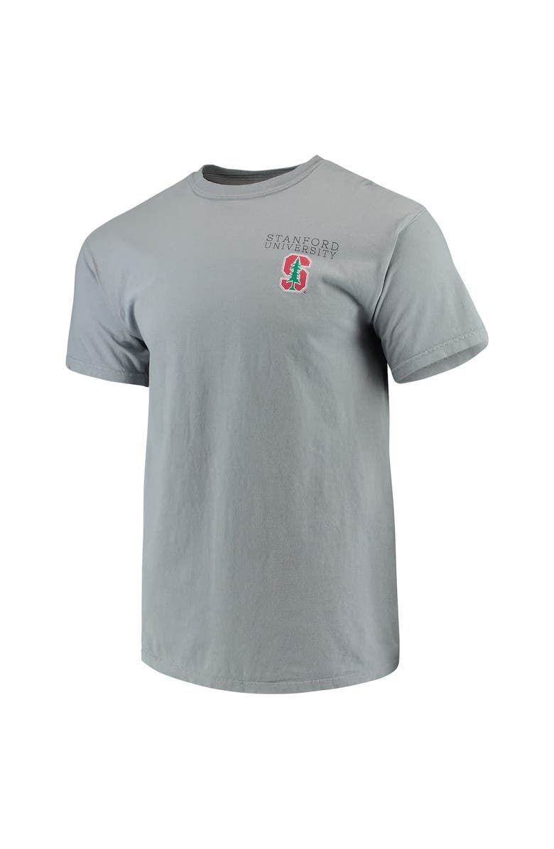 IMAGE ONE Men's Gray Stanford Cardinal Team Comfort Colors Campus Scenery T-Shirt, Alternate, color, 