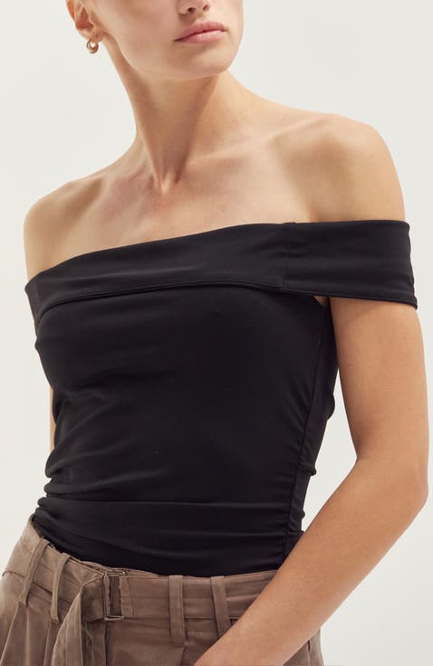 Off Shoulder Knit Top