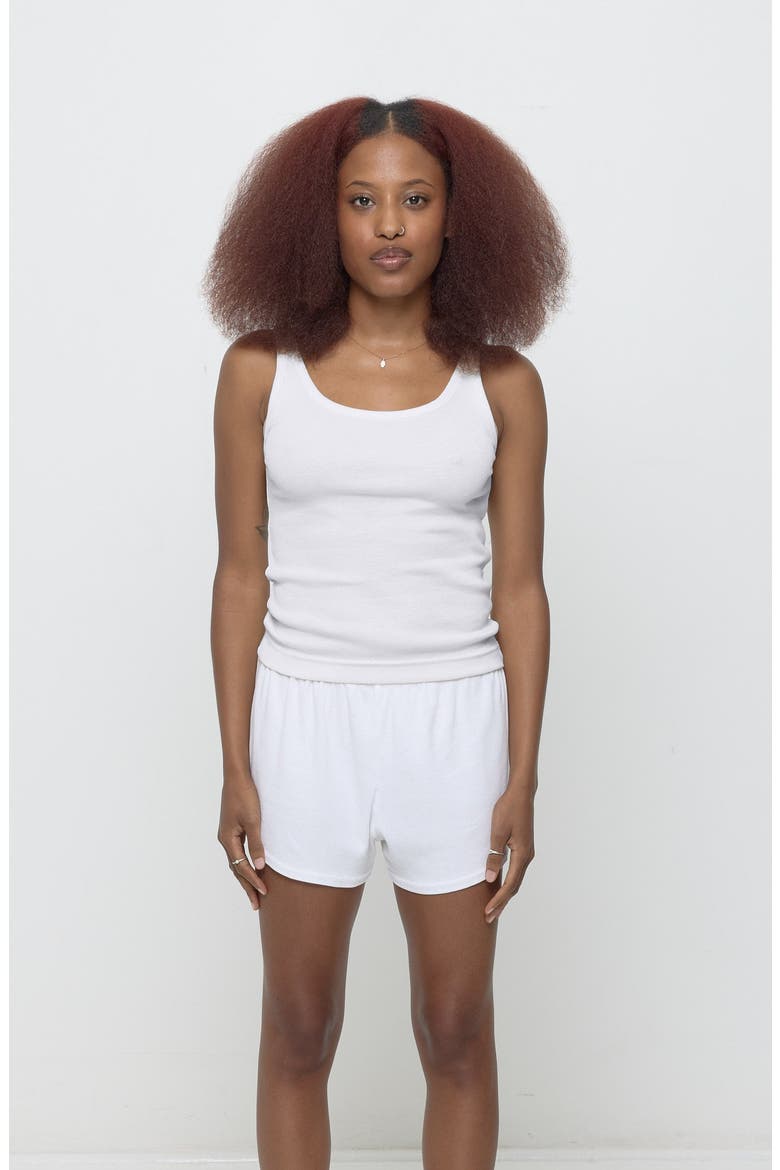 Rib Tank, Alternate, color, White