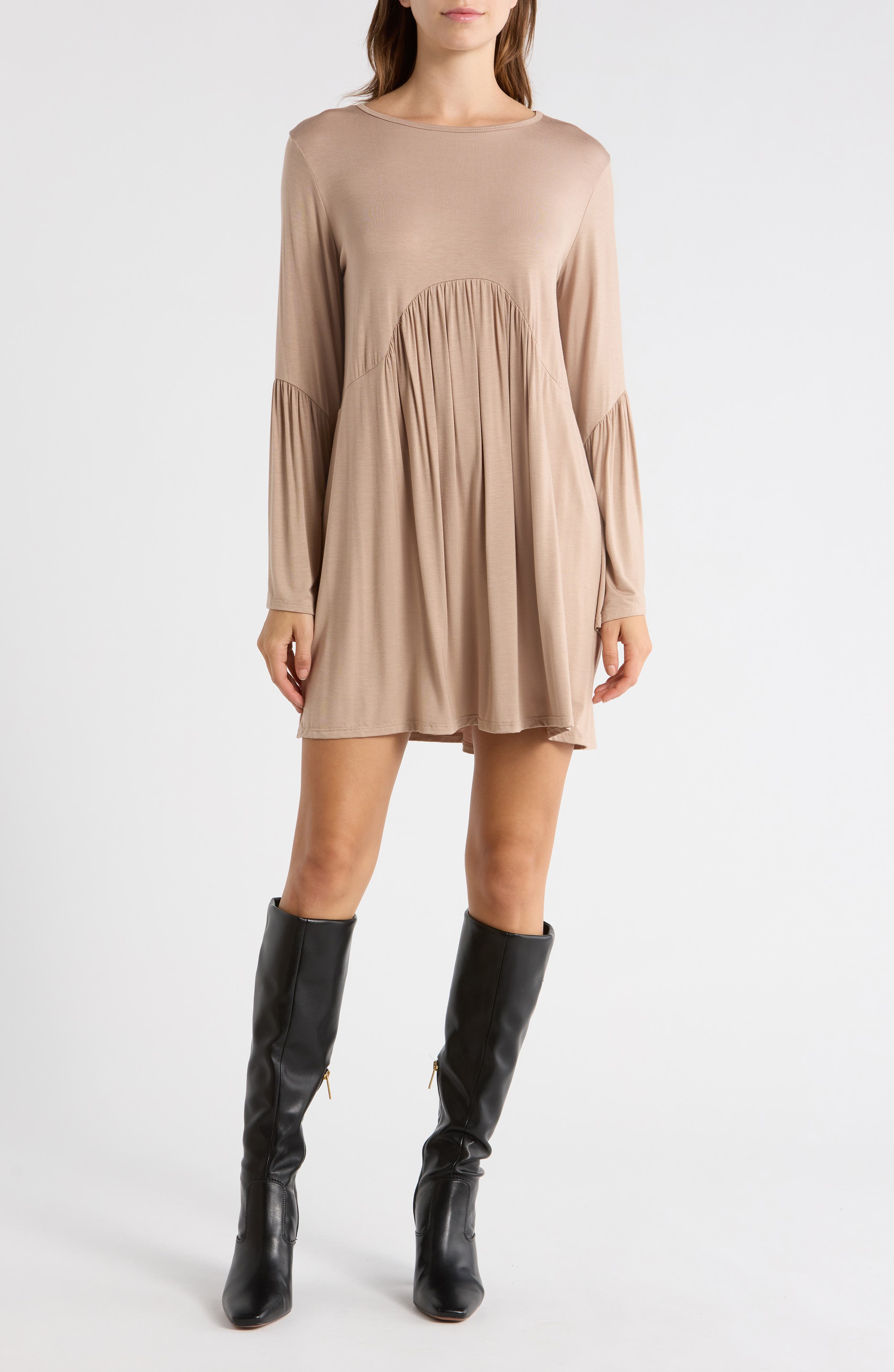 Bell Sleeve Swing Dress
