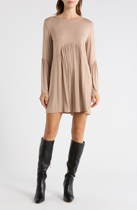 Bell Sleeve Swing Dress