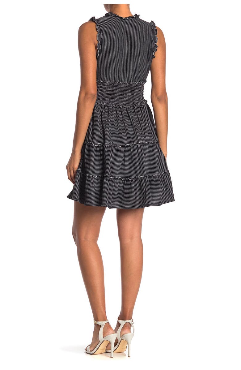 MAX STUDIO Sleeveless Short Smocked Dress, Alternate, color, 