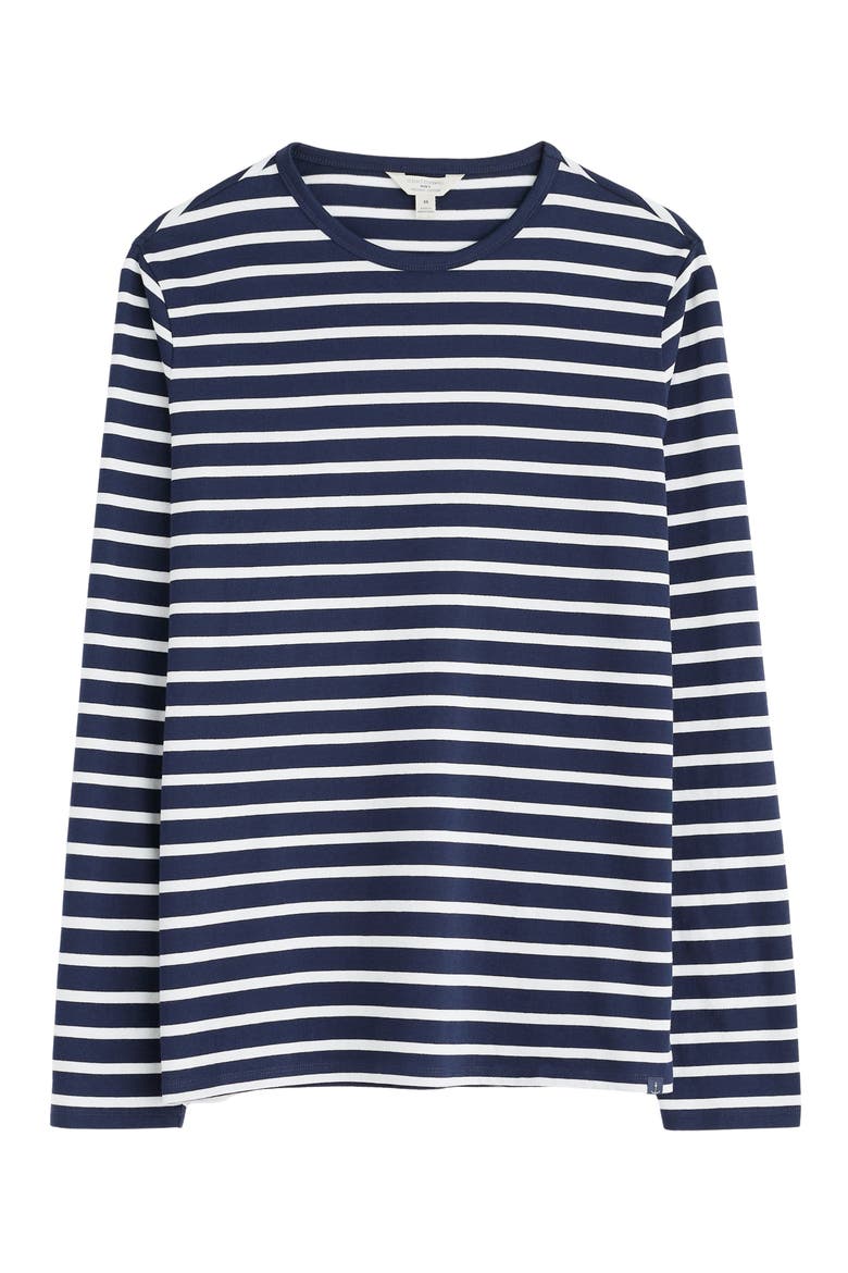 Sailor Stripe Long Sleeve T-Shirt, Alternate, color, BRETON MARITIME CHALK