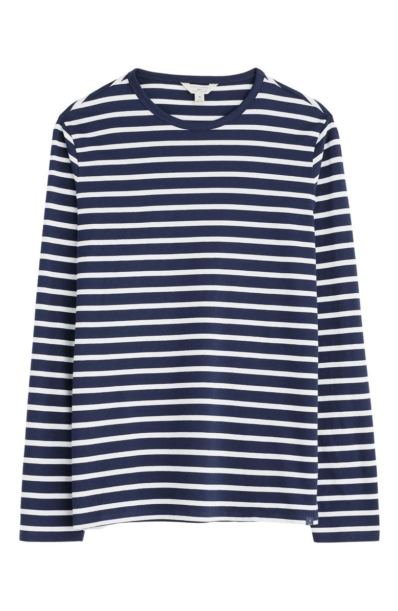 Seasalt Cornwall Sailor Stripe Long Sleeve T-Shirt, Alternate, color, Breton Maritime Chalk