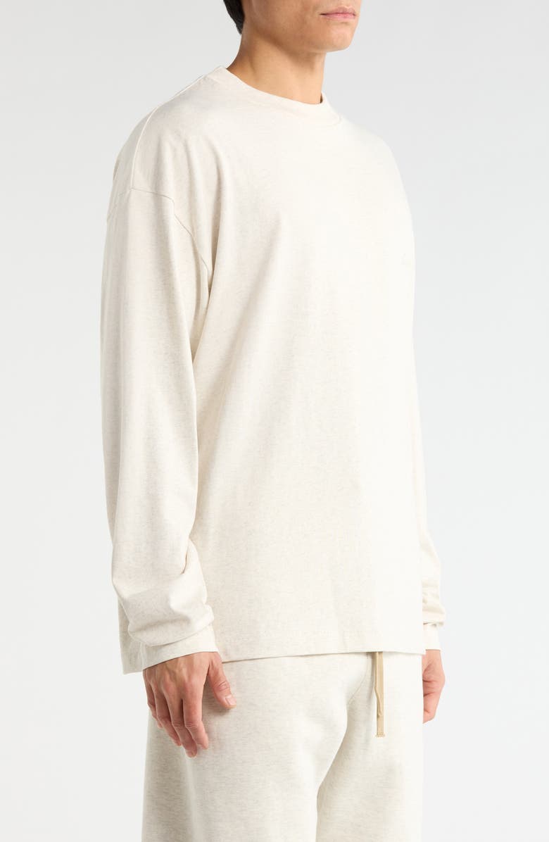 Fear of God Essentials Classic Fit Long Sleeve T-Shirt, Alternate, color, Oatmeal Heather