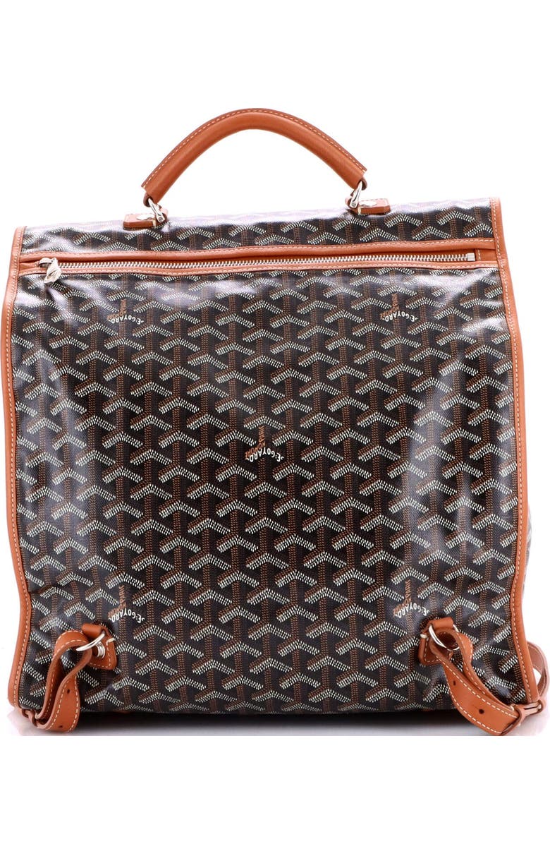 Pre-Owned Goyard Saint Leger Briefcase Backpack Coated Canvas, Alternate, color,