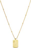 Panacea Initial Tag Pendant Necklace