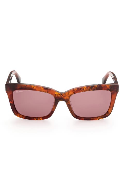 55mm Rectangular Sunglasses