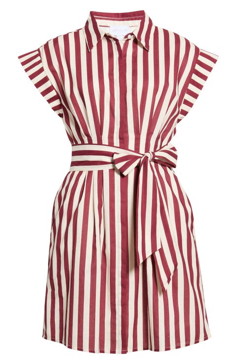 Samera Stripe Cotton Minidress