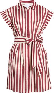 SUGARLIPS Samera Stripe Cotton Minidress