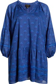 SUGARLIPS Briza Floral Print Long Sleeve Minidress