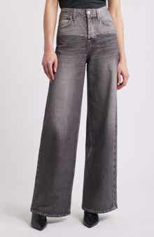 rag & bone Miramar Sofie High Waist Wide Leg Cotton Terry Sweatpant Jeans