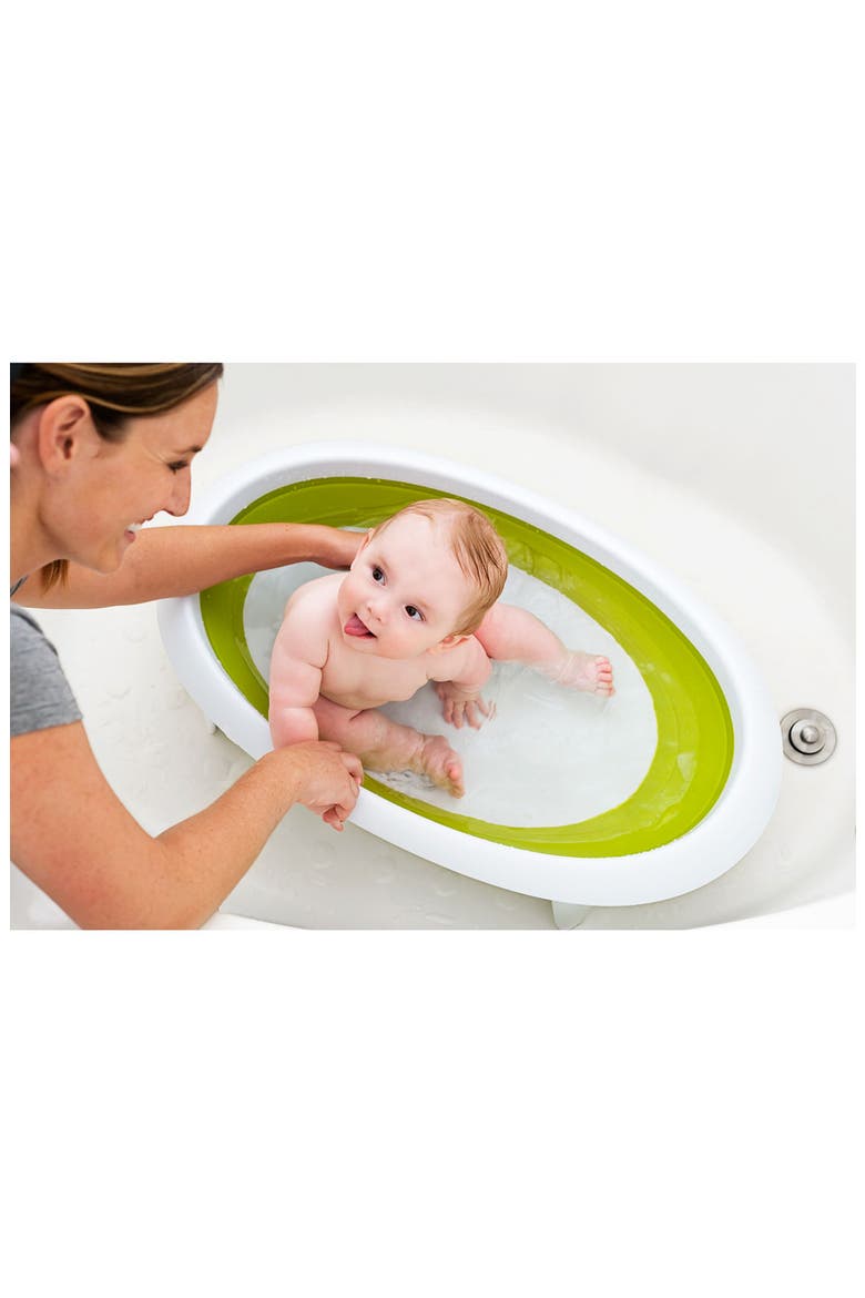 'Naked' Collapsible Bathtub, Alternate, color, GREEN AND WHITE